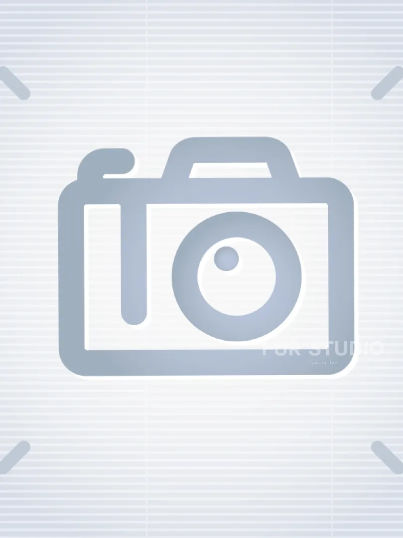 Норковый свитер на молнии в цвете индиго - фото 