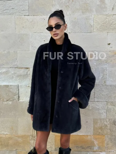 Шуба (жакет) из меха норки KOPENGAGEN FUR - фото 10