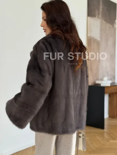 Норковая шуба сапфир - фото 4