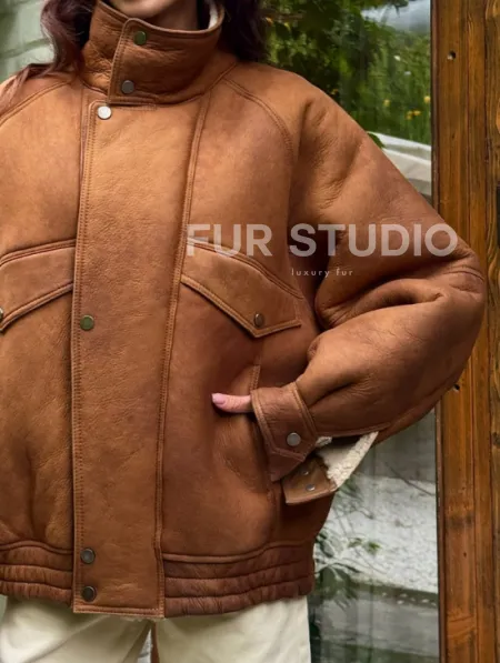 Дубленка женская 2026 - фото 1