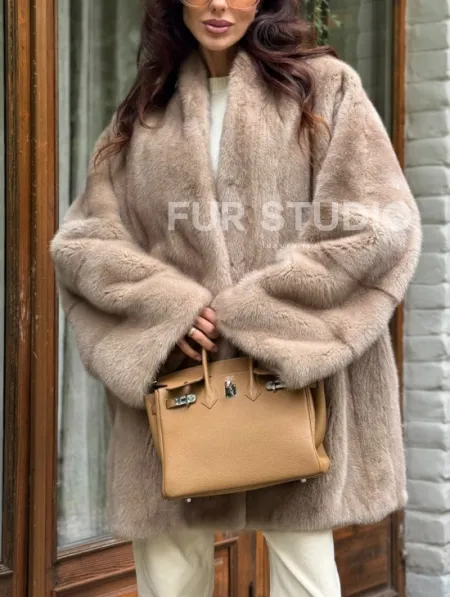 Полушубок из норки - фото 1