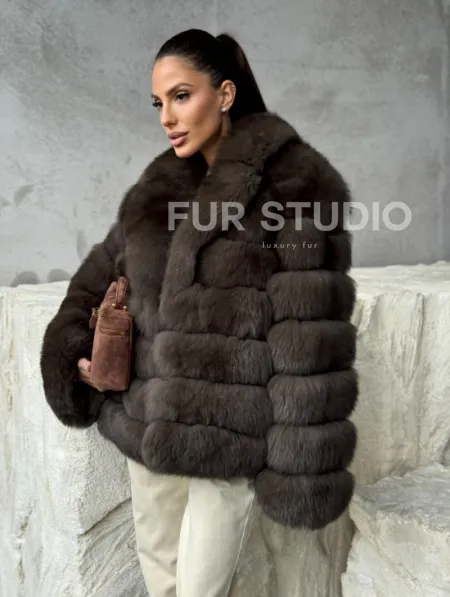 Шуба под соболя - короткая - фото 9