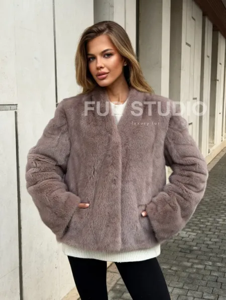 Кроп-топ шуба норковая - фото 11