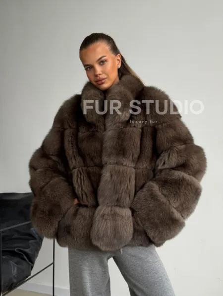 Шуба песцовая под соболь - фото 11