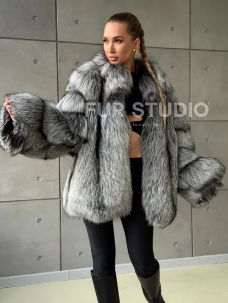 Шуба из чернобурки - фото 7