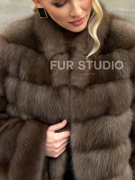 Меховой жакет из куницы - фото 1