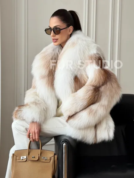 Шуба из меха Marble fox PREMIUM COLLECTION - фото 8