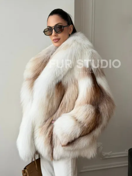 Шуба из меха Marble fox PREMIUM COLLECTION - фото 7