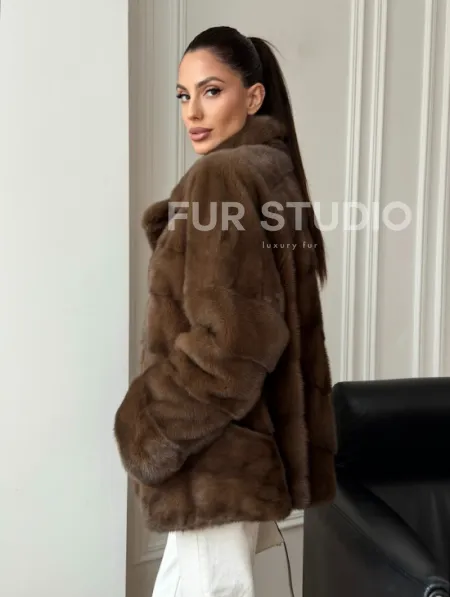 Норковый полушубок - фото 8