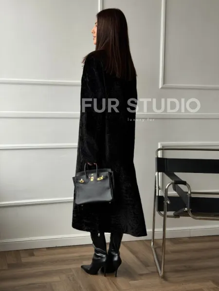 Дубленка из натуральной овчины астраган - фото 11