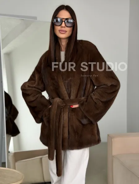 Модная норковая шуба 2026 - фото 5