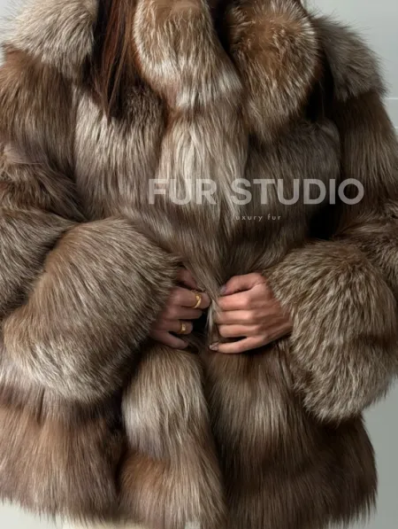 Полушубок из финской лисы - фото 2