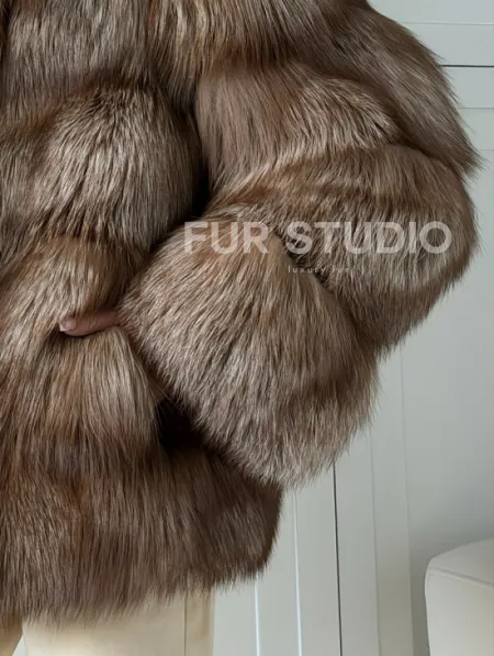 Полушубок из финской лисы - фото 1