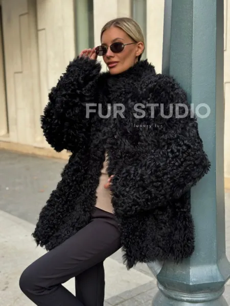 Дубленка из натуральной овчины Тиградо - фото 6