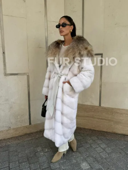 Норка кимоно с капюшоном рысь - фото 11