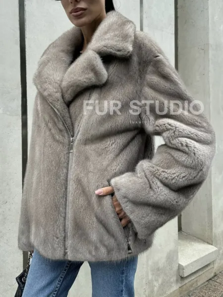 Шуба - косуха из меха норки - фото 3