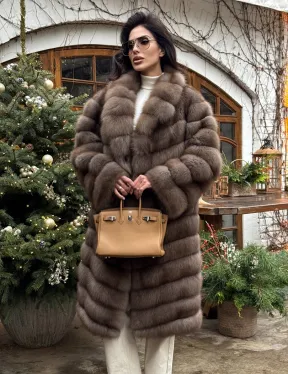 Манто из меха куницы - фото 8