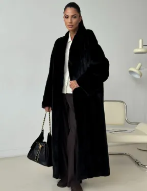 Длинная норковая шуба BLACKGLAMA - фото 0