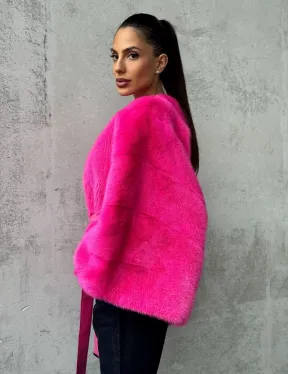 Короткая шуба из меха норки - фото 6