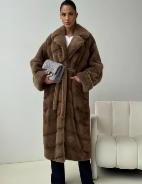 Норковая шуба - кимоно - фото 0