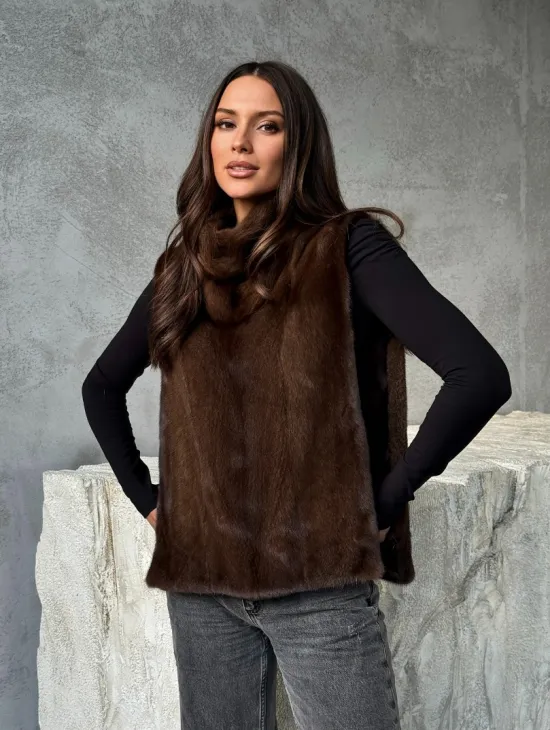 Манишка для женщин - норковая - фото 6