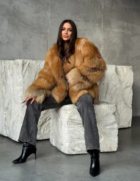 Шуба из лисы - фото 11
