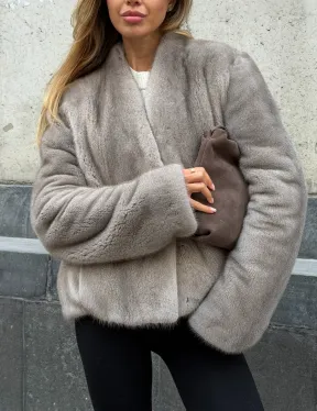 Короткий норковый жакет - фото 2