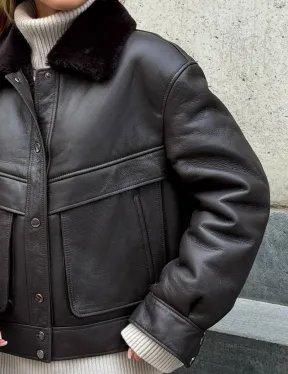 Куртка - дубленка женская - фото 2