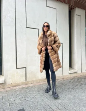 Шуба из лесной куницы - фото 4