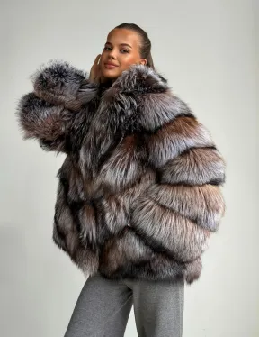 Шуба из меха лисы блюфрост - фото 9