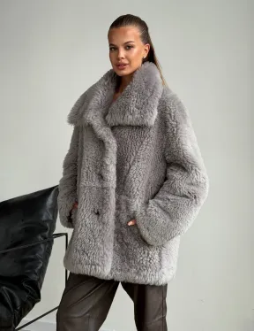 Полушубок из овчины - фото 10