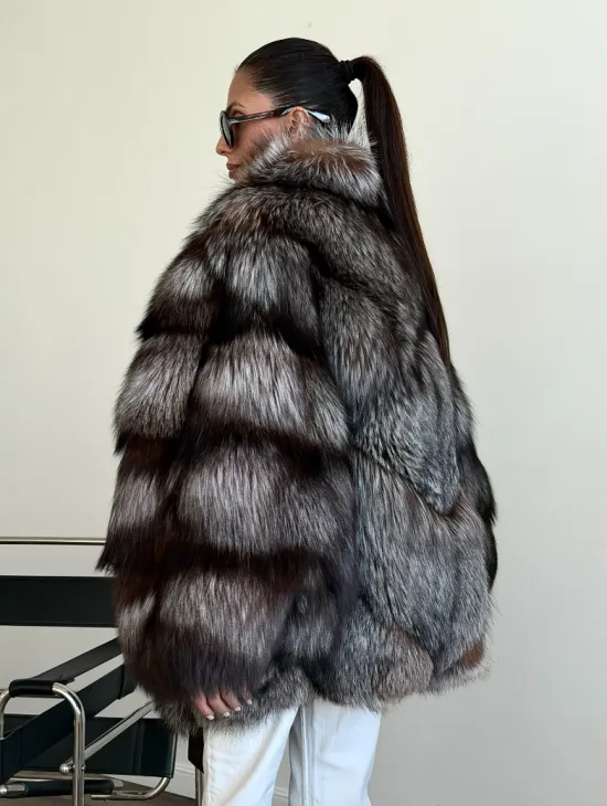 Шуба из лисы - летучая мышь - фото 5