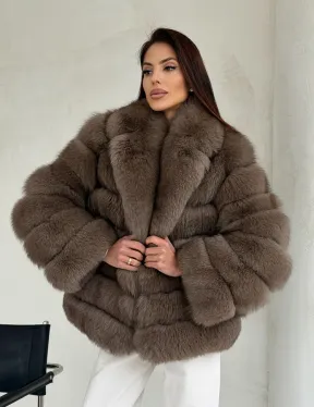 Шуба под соболь из песца - фото 7