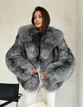 Полушубок из чернобурой лисы - фото 7
