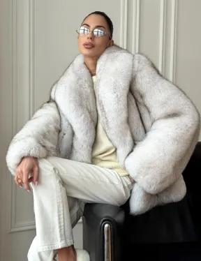 Шуба из песца - колотый лед - фото 10