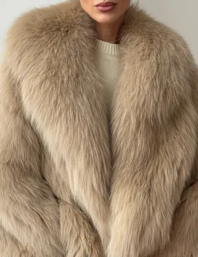 Шуба из лисы в росшив - фото 1