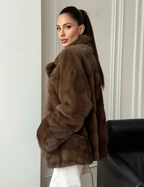 Норковый полушубок - фото 8