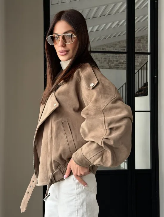 Куртка - бомбер весенняя оверсайз - фото 13