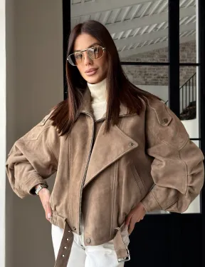 Куртка - бомбер весенняя оверсайз - фото 21