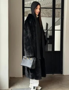 Шуба норка Blackglama V-образный ворот - фото 16