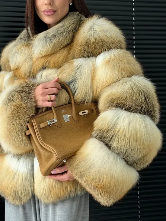 Полушубок из лисы - фото 3